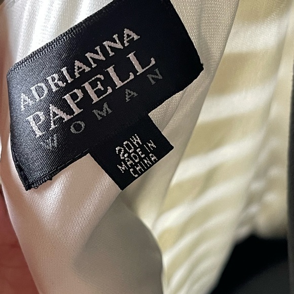 Adrianna Papell Sleeveless V Neck Sheath Dress Size 20w - Picture 7 of 8
